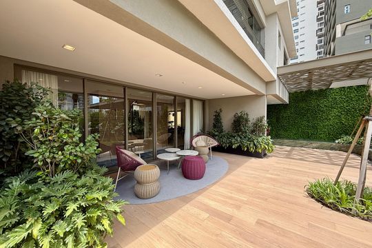 Área comum de apartamento à venda com 2 quartos, 112m² em Campo Belo, São Paulo