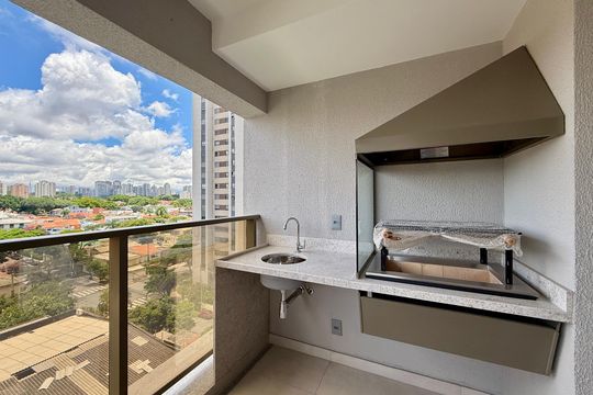 Varanda  de apartamento à venda com 2 quartos, 112m² em Campo Belo, São Paulo