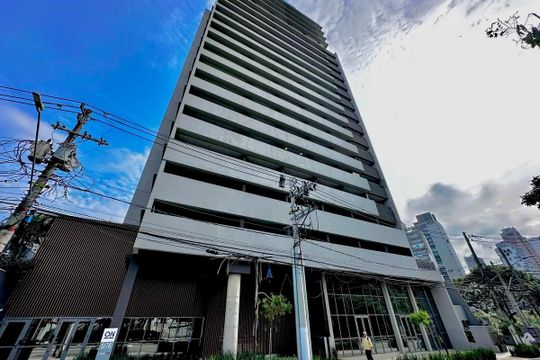 Fachada   de kitnet/studio à venda com 0 quarto, 24m² em Santo Amaro, São Paulo