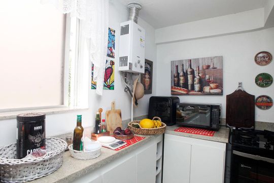 Cozinha de apartamento à venda com 3 quartos, 104m² em Mont’serrat, Porto Alegre