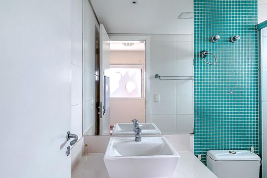 Banheiro da Suíte de apartamento à venda com 3 quartos, 84m² em Tatuapé, São Paulo