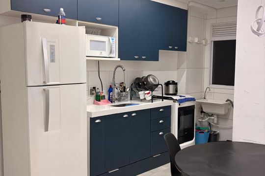 Cozinha de apartamento à venda com 2 quartos, 38m² em Parque Bristol, São Bernardo do Campo
