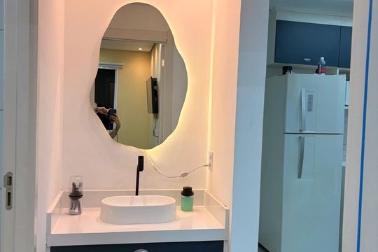 Banheiro de apartamento à venda com 2 quartos, 38m² em Parque Bristol, São Bernardo do Campo