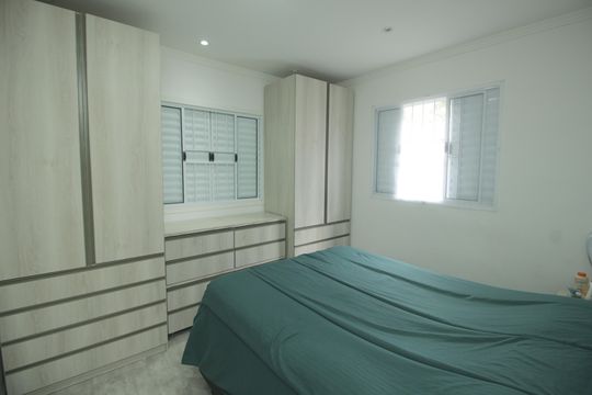 Suíte 1 de casa à venda com 3 quartos, 127m² em Vila Camilópolis, Santo André