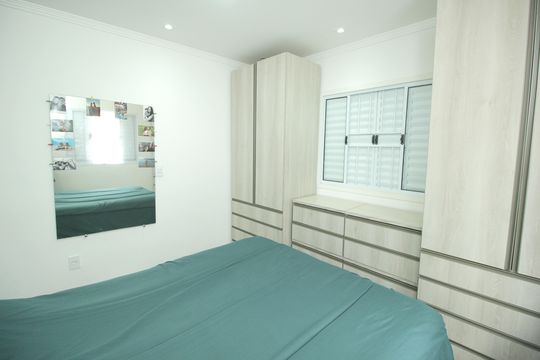 Suíte 1 de casa à venda com 3 quartos, 127m² em Vila Camilópolis, Santo André