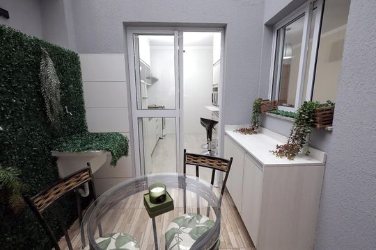 Área de Serviço e Lazer de apartamento para alugar com 2 quartos, 50m² em Jardim Santo Antônio, Santo André