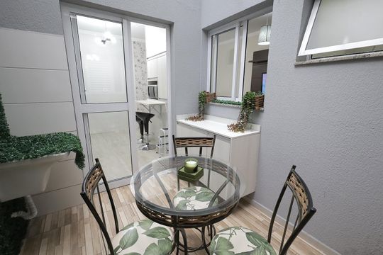 Área de Serviço e Lazer de apartamento para alugar com 2 quartos, 50m² em Jardim Santo Antônio, Santo André
