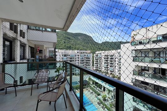 Varanda de apartamento à venda com 3 quartos, 144m² em Recreio dos Bandeirantes, Rio de Janeiro