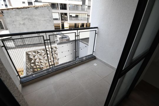 Sala - Sacada de kitnet/studio à venda com 1 quarto, 45m² em Taquaral, Campinas