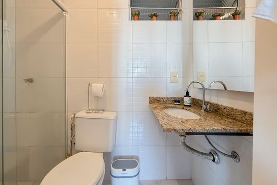 Banheiro da Suíte de apartamento à venda com 2 quartos, 70m² em Ipiranga, São Paulo