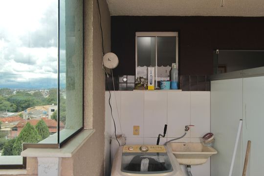 Área de Serviço de apartamento à venda com 2 quartos, 90m² em São João Batista, Belo Horizonte