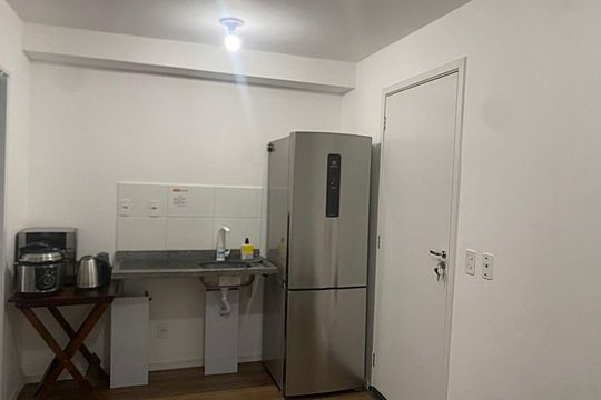 Cozinha de apartamento à venda com 2 quartos, 33m² em Água Branca, São Paulo