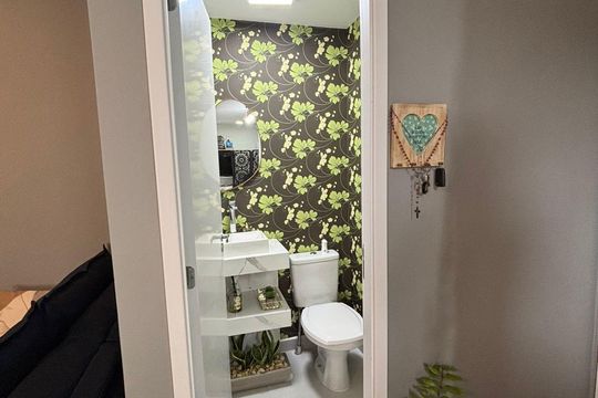 Banheiro de apartamento para alugar com 2 quartos, 60m² em Baeta Neves, São Bernardo do Campo
