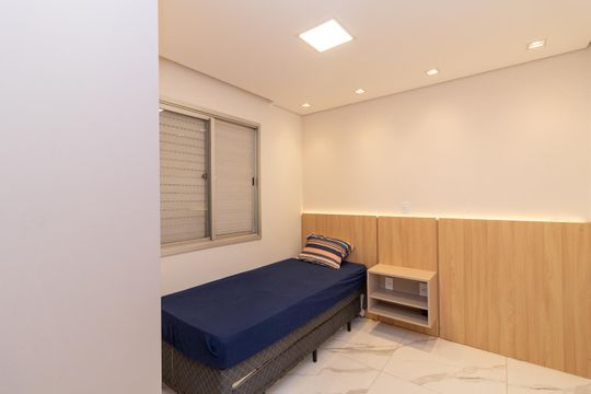 Quarto 2 de apartamento à venda com 2 quartos, 55m² em Vila Ré, São Paulo