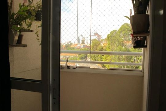 Varanda da Sala  de apartamento à venda com 3 quartos, 64m² em Baeta Neves, São Bernardo do Campo