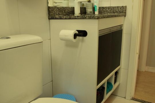 Banheiro Social  de apartamento à venda com 3 quartos, 64m² em Baeta Neves, São Bernardo do Campo