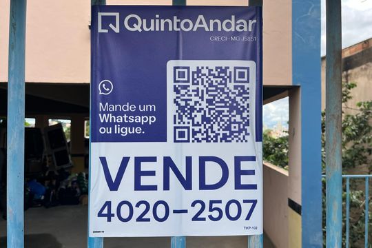 Plaquinha Instalada de apartamento para alugar com 3 quartos, 60m² em Minas Caixa, Belo Horizonte