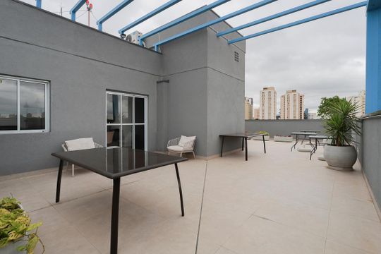 Área comum - Solarium de kitnet/studio para alugar com 1 quarto, 28m² em Tucuruvi, São Paulo