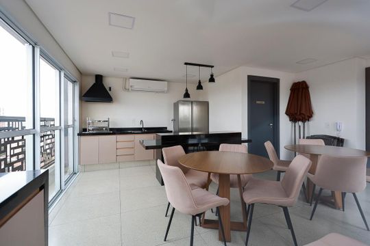 Área comum - Espaço gourmet de kitnet/studio para alugar com 1 quarto, 28m² em Tucuruvi, São Paulo