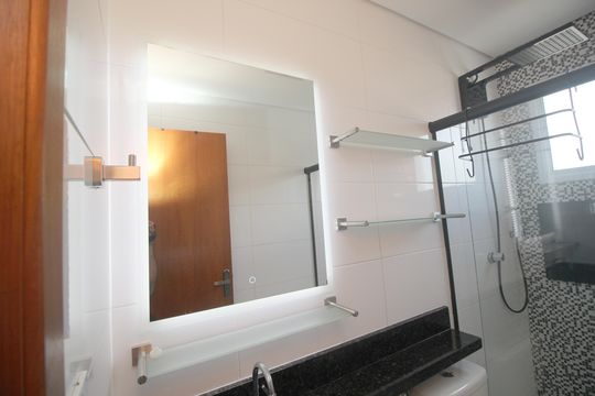 Banheiro de apartamento à venda com 2 quartos, 104m² em Parque Oratório, Santo André