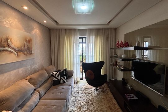 Sala - Sala de Jantar de apartamento à venda com 3 quartos, 141m² em Vila Assunção, Santo André