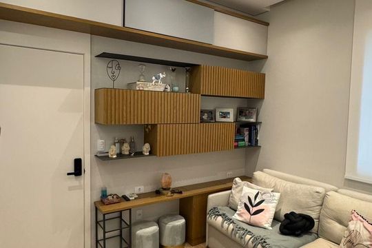 Sala de apartamento para alugar com 1 quarto, 30m² em Santa Cecilia, São Paulo