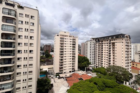 Vista de apartamento para alugar com 1 quarto, 42m² em Indianópolis, São Paulo
