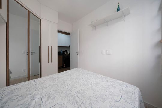 Quarto 2 de apartamento à venda com 2 quartos, 34m² em Vila Guilhermina, São Paulo