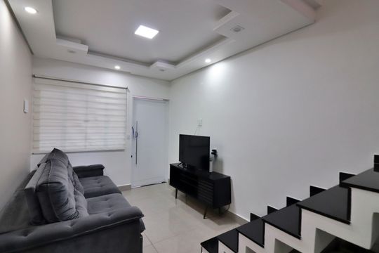 Sala  de casa à venda com 3 quartos, 220m² em Conjunto Residencial Enseada, São Bernardo do Campo