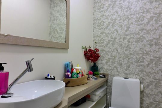 Lavabo  de casa à venda com 3 quartos, 220m² em Conjunto Residencial Enseada, São Bernardo do Campo