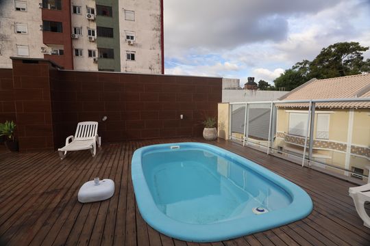 Área comum - Piscina de casa de condomínio à venda com 3 quartos, 150m² em Marechal Rondon, Canoas