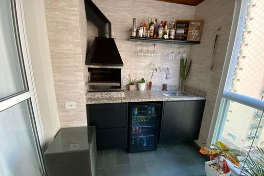 Varanda de apartamento à venda com 3 quartos, 112m² em Jardim Maria Rosa, Taboão da Serra