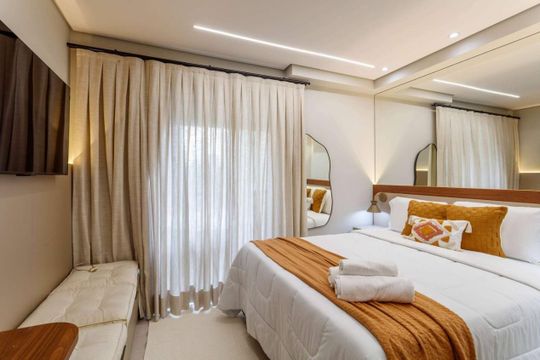 Sala/Quarto de apartamento para alugar com 1 quarto, 26m² em Pinheiros, São Paulo