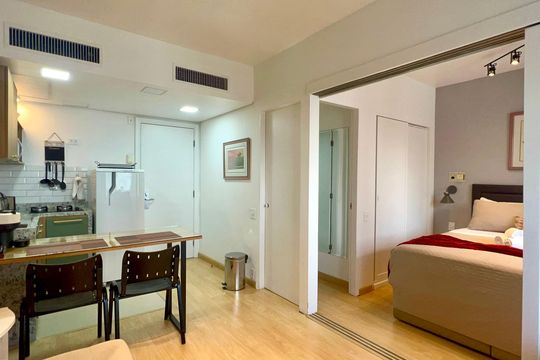 Sala de apartamento para alugar com 1 quarto, 30m² em Jardim Paulista, São Paulo