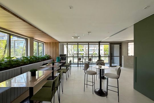 Salão de Festas de apartamento à venda com 1 quarto, 25m² em Santo Amaro, São Paulo