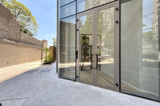 Fachada de apartamento à venda com 1 quarto, 25m² em Santo Amaro, São Paulo