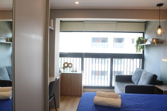 Quarto  de kitnet/studio à venda com 1 quarto, 26m² em Barra Funda, São Paulo