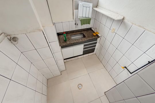 Cozinha de kitnet/studio para alugar com 1 quarto, 40m² em Sé, São Paulo