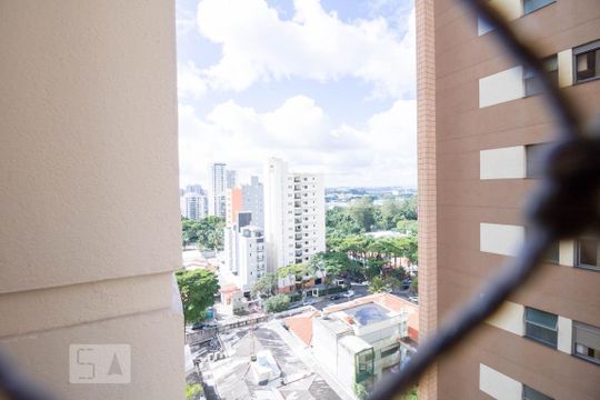 Vista da sala de apartamento à venda com 1 quarto, 64m² em Jardim, Santo André