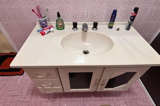 Banheiro de apartamento à venda com 2 quartos, 87m² em Itaim Bibi, São Paulo