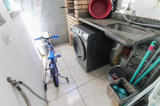 Área de Serviço - Churrasqueira de casa de condomínio à venda com 2 quartos, 62m² em Parada Xv de Novembro, São Paulo