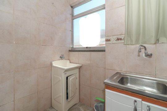 Cozinha e Área de Serviço de apartamento à venda com 1 quarto, 37m² em Jardim Dona Leopoldina, Porto Alegre