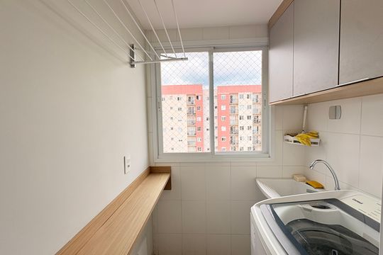 Área de Serviço de apartamento à venda com 2 quartos, 53m² em Residencial Paraiso, Várzea Paulista