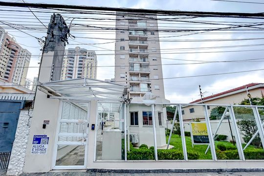 Fachada com Plaquinha de apartamento à venda com 2 quartos, 50m² em Vila Moreira, São Paulo