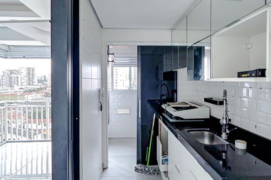 Cozinha de apartamento para alugar com 2 quartos, 52m² em Tatuapé, São Paulo