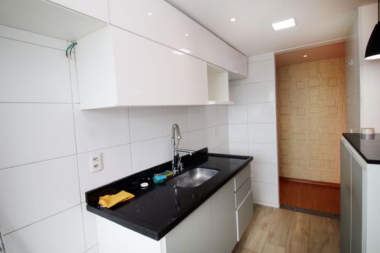 Cozinha de apartamento à venda com 2 quartos, 46m² em Colégio, Rio de Janeiro