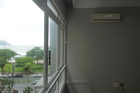 Sala de apartamento para alugar com 3 quartos, 148m² em Boqueirão, Santos