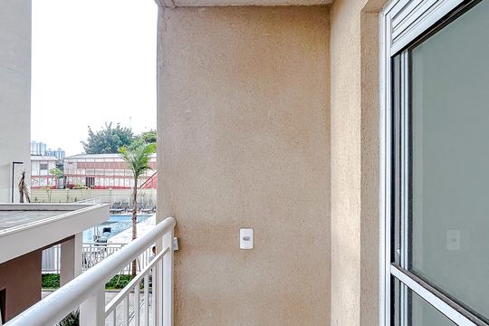 Varanda de apartamento à venda com 1 quarto, 29m² em Guaiauna, São Paulo