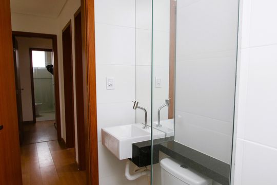 Banheiro Social de apartamento à venda com 3 quartos, 150m² em Salgado Filho, Belo Horizonte