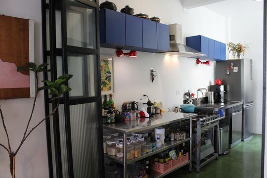 Cozinha de apartamento à venda com 1 quarto, 70m² em República, São Paulo